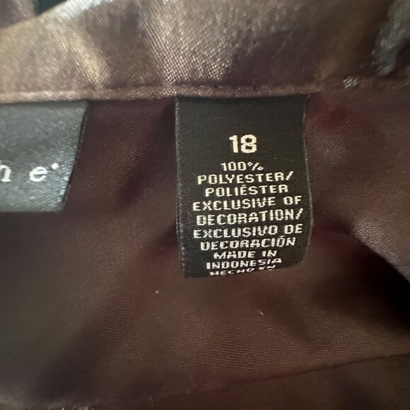 Apostrophe Brown & Gold Floral Print Skirt Size 18 - Picture 6 of 7